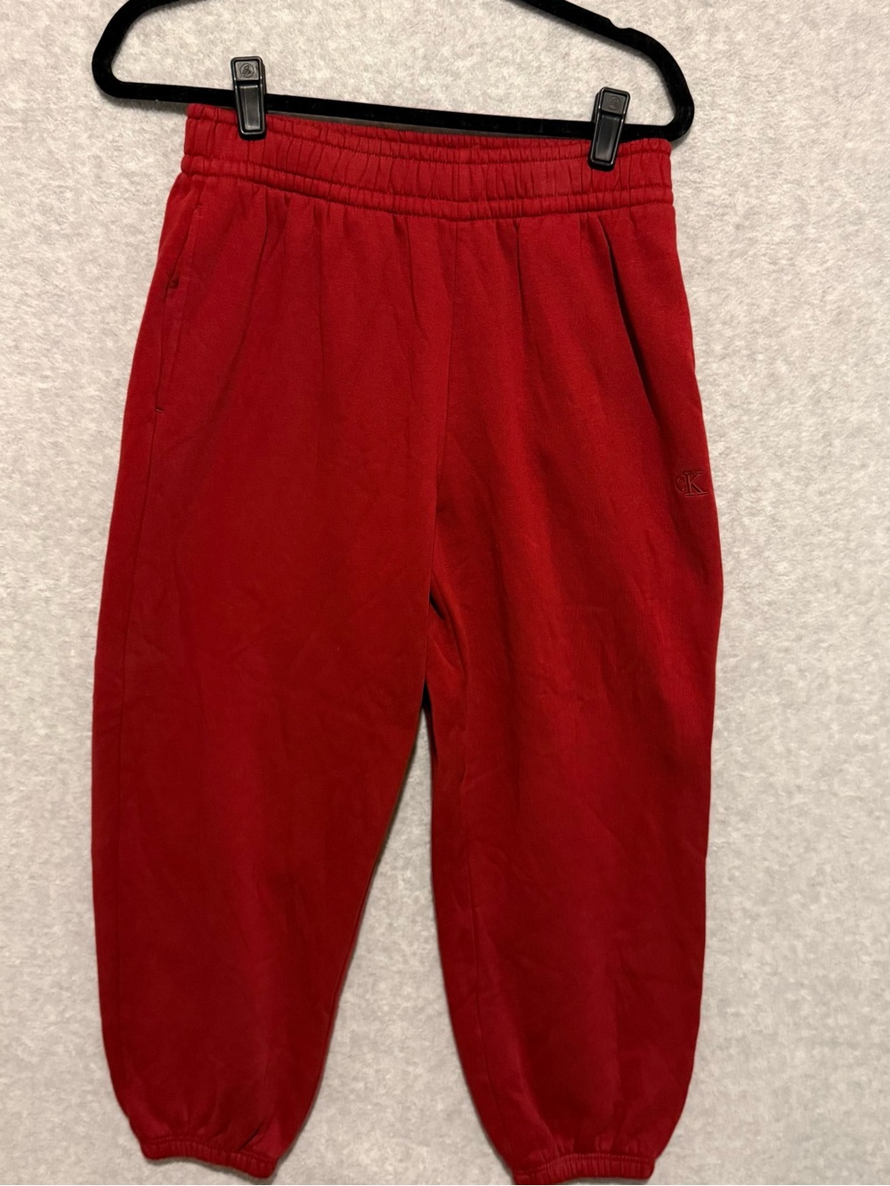 Calvin Klein Bright Red Women’s Jogger Sweatpants